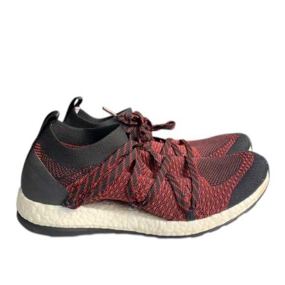 Adidas Stella McCartney Women’s 8.5 Red Black PureBoost X Running Shoes Athletic - Picture 1 of 14